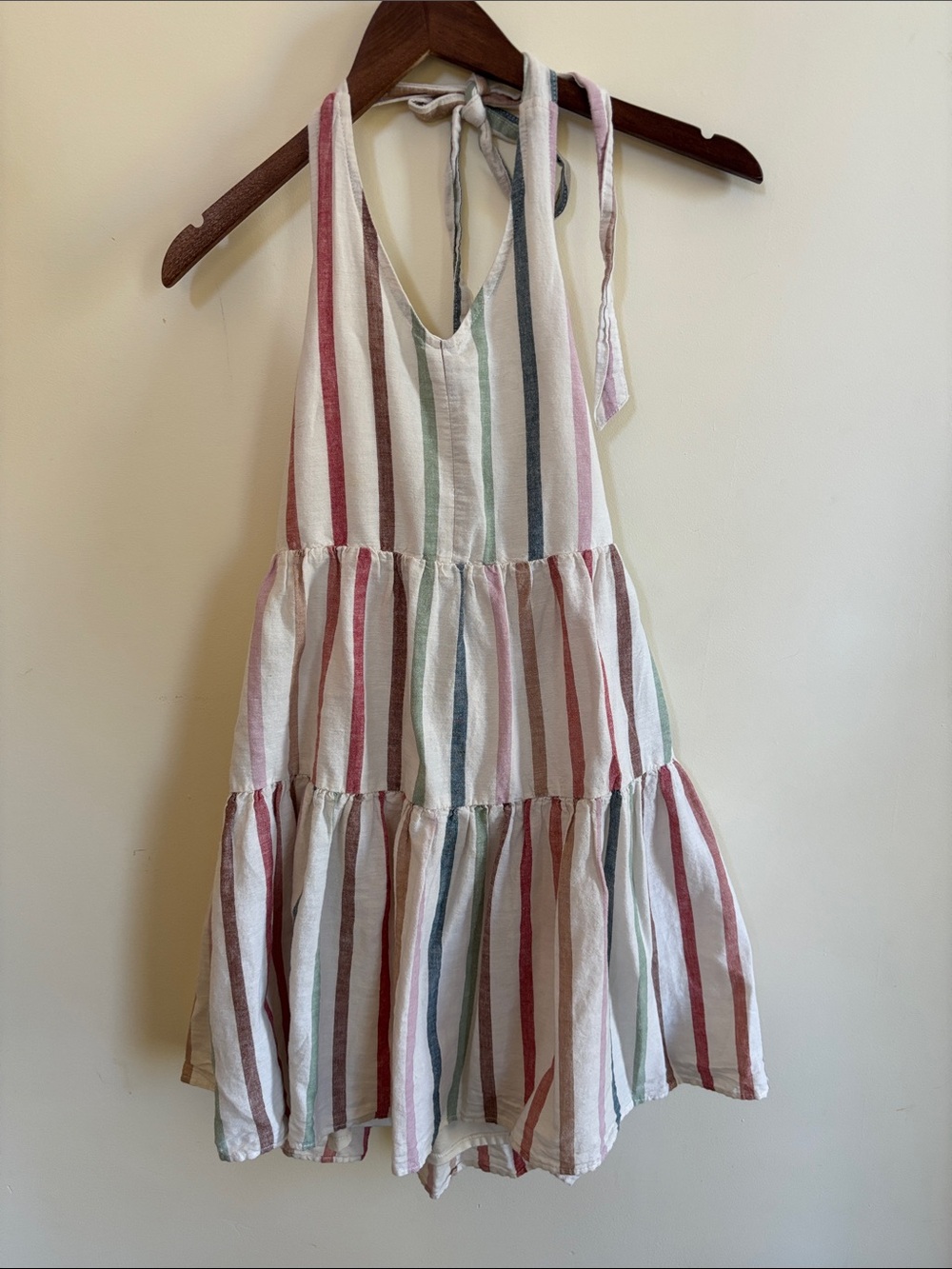 Striped Halter Dress with Pockets!